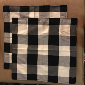 Pottery Barn Buffalo Check Plaid Pillow Covers